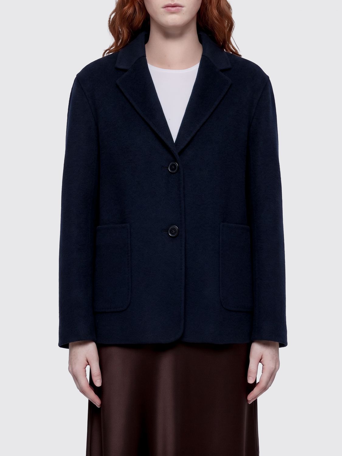 's Max Mara Single-breasted Wool Blazer In Blue