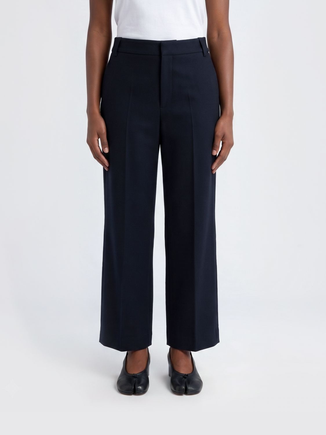's Max Mara Virgin Wool Trousers In Blue