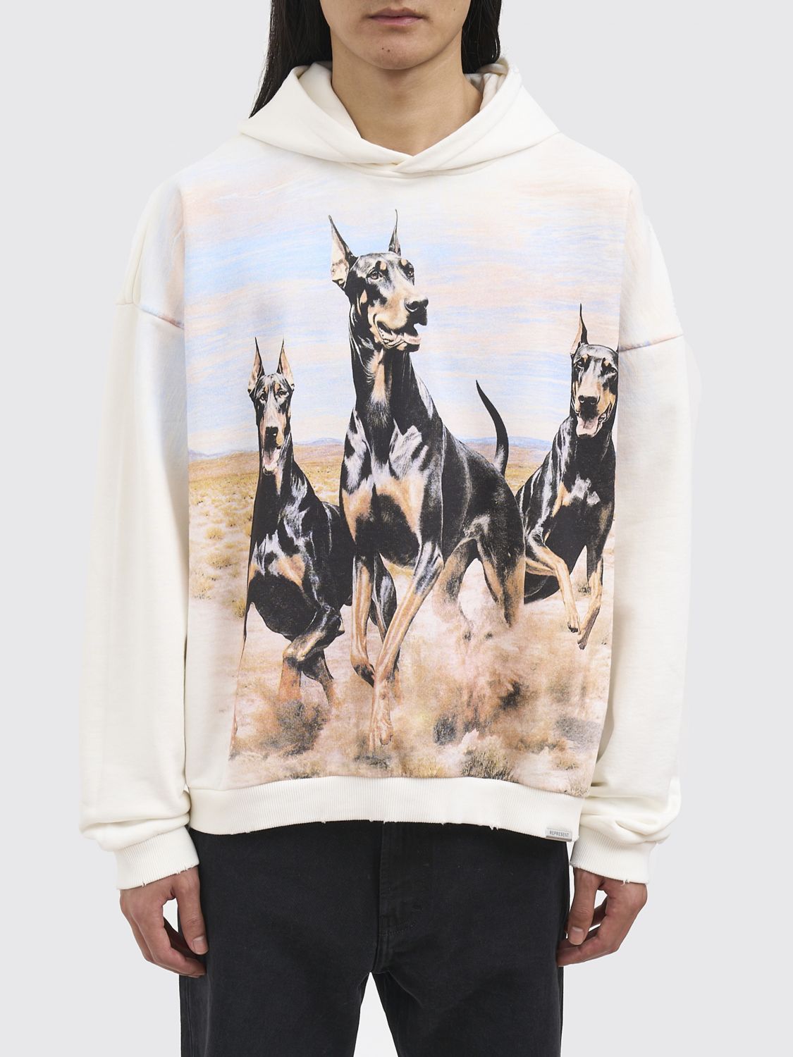 REPRESENT Hoodie aus bedruckter Baumwolle