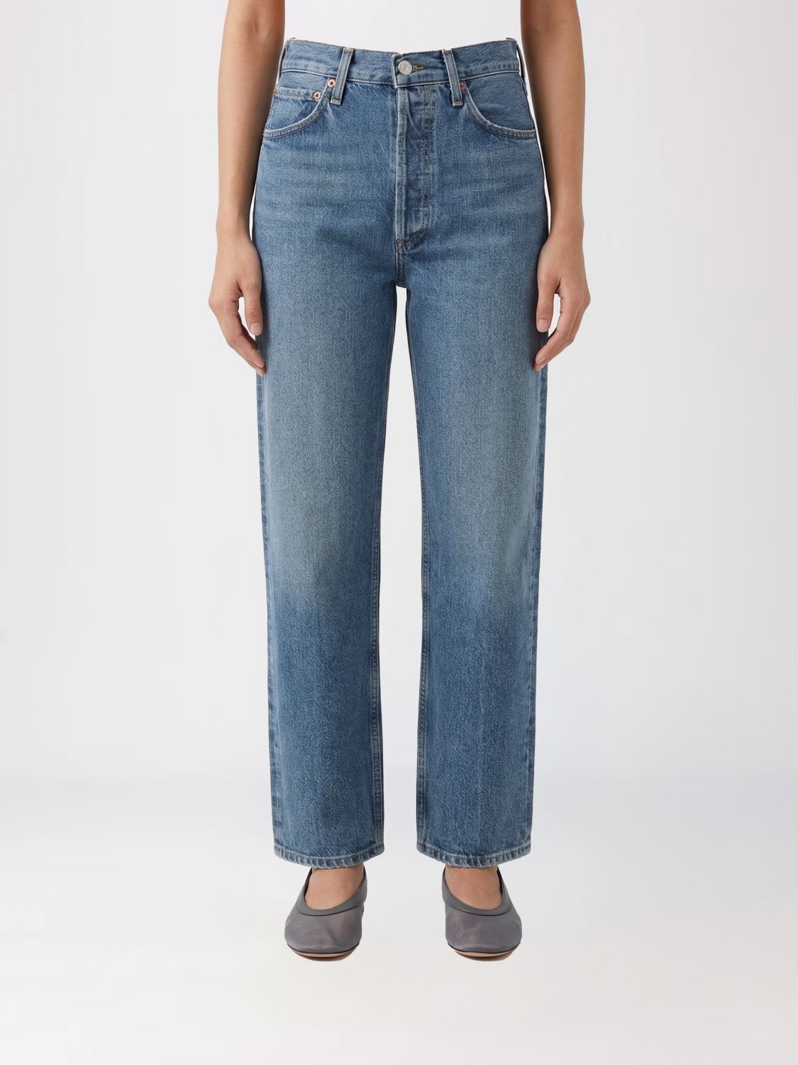 AGOLDE Jeans aus recyceltem Baumwolldenim