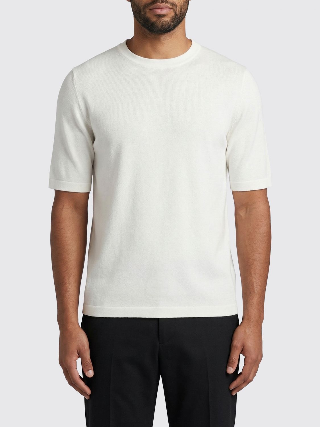 LARDINI Cotton and Linen T-Shirt　LARDINI コットン&リネン Tシャツ LARDINI