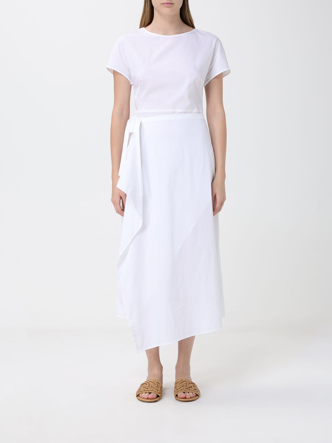 LIVIANA CONTI Thalia Midi-Kleid aus Baumwollmischung