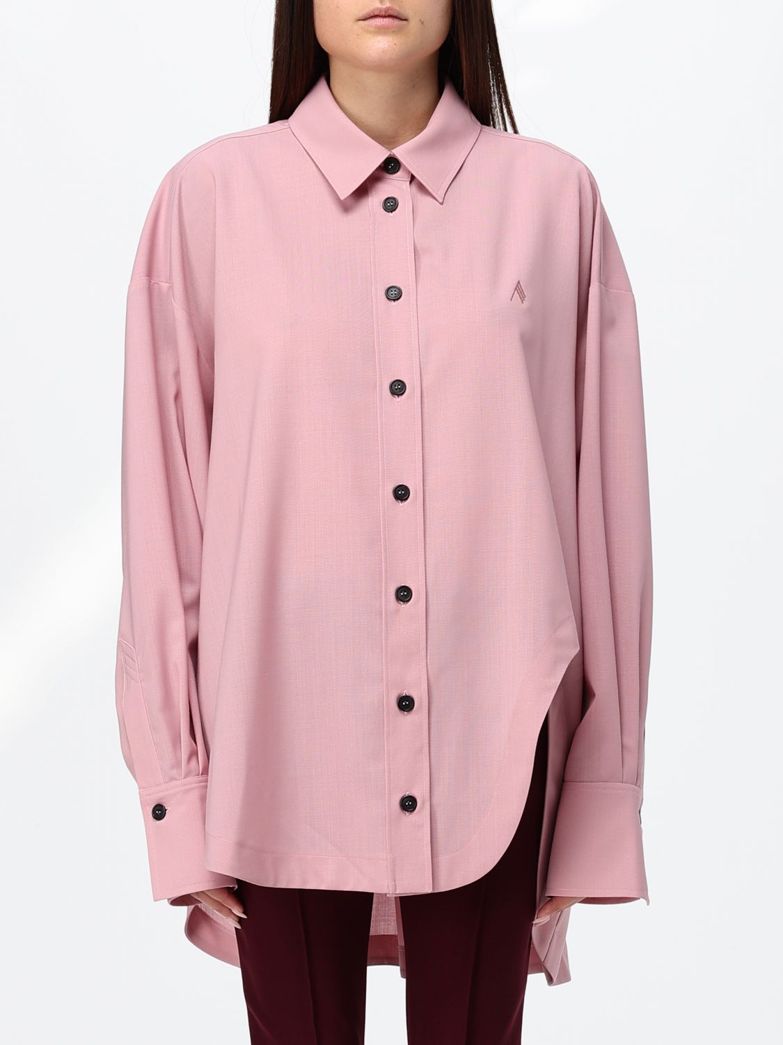THE ATTICO Camicia in misto lana vergine
