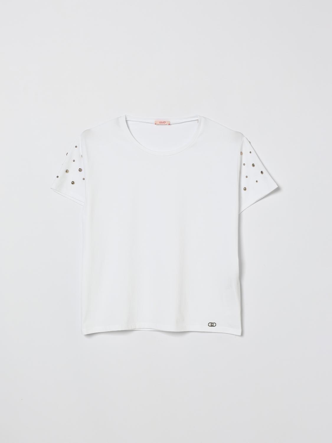 LIU JO Baumwoll-T-Shirt mit Nieten
