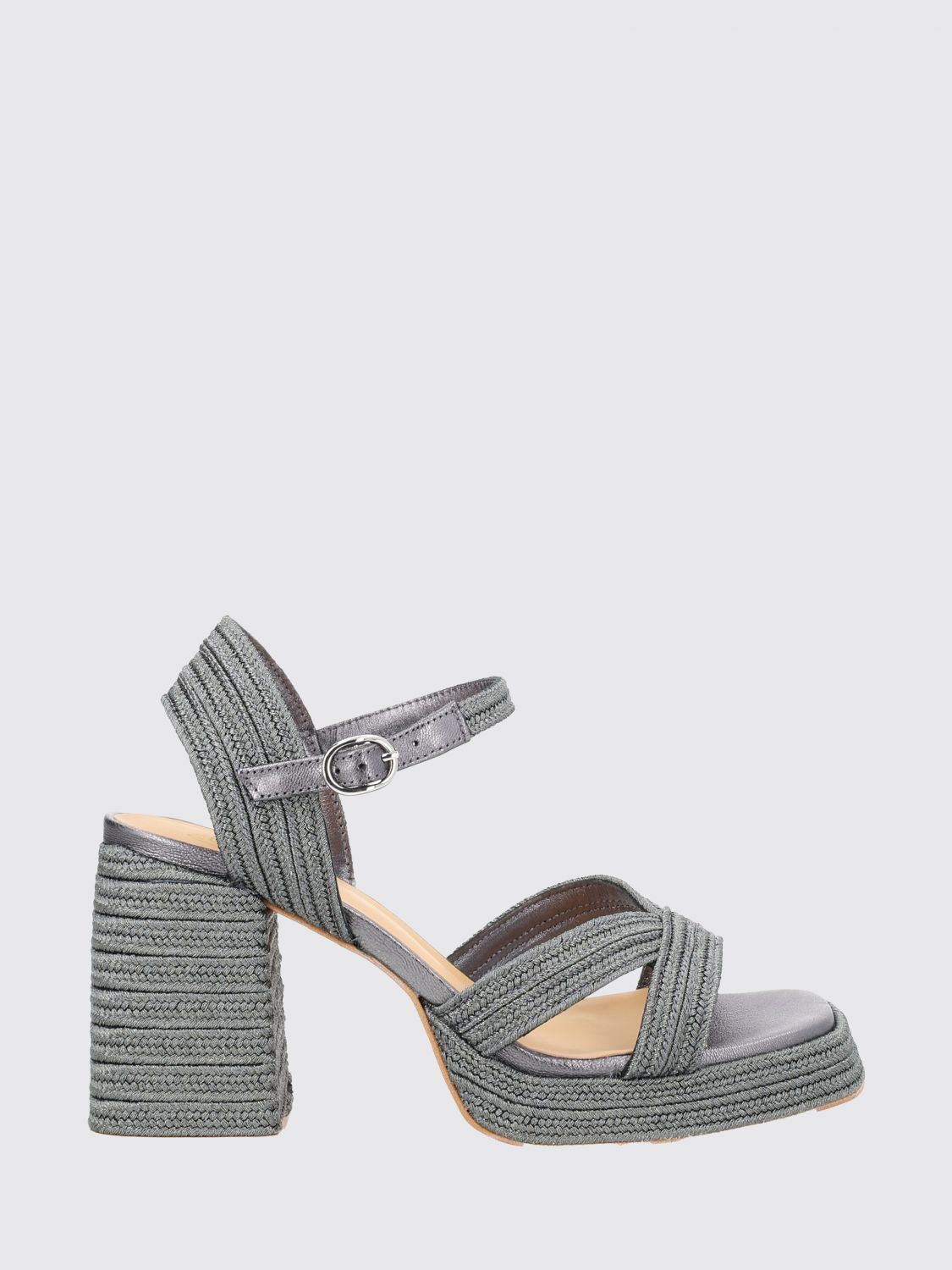 CASTAÑER Heeled Sandal Woman color Grey