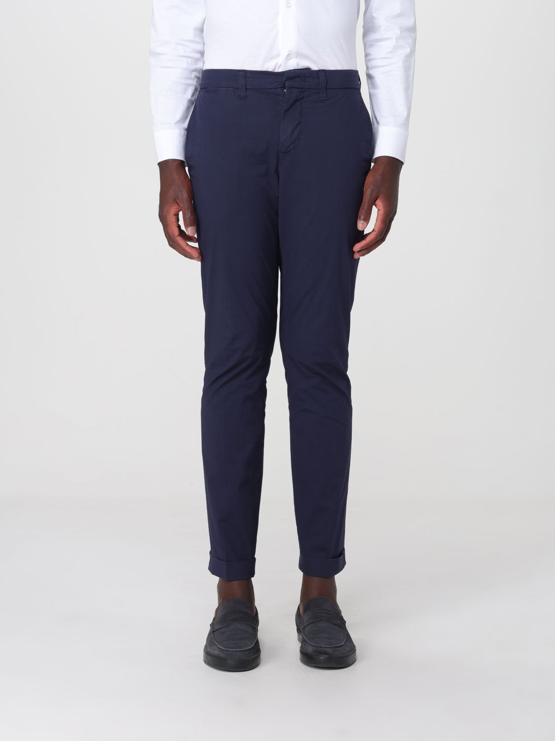 FAY Pantaloni chino slim fit in cotone stretch