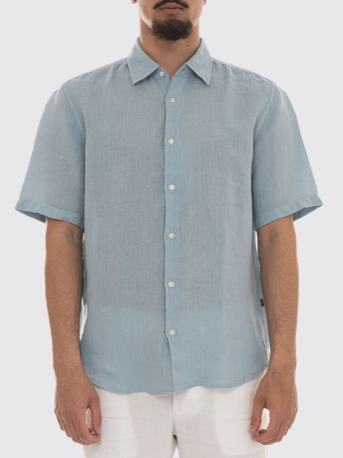 BOSS Camicia in misto lino