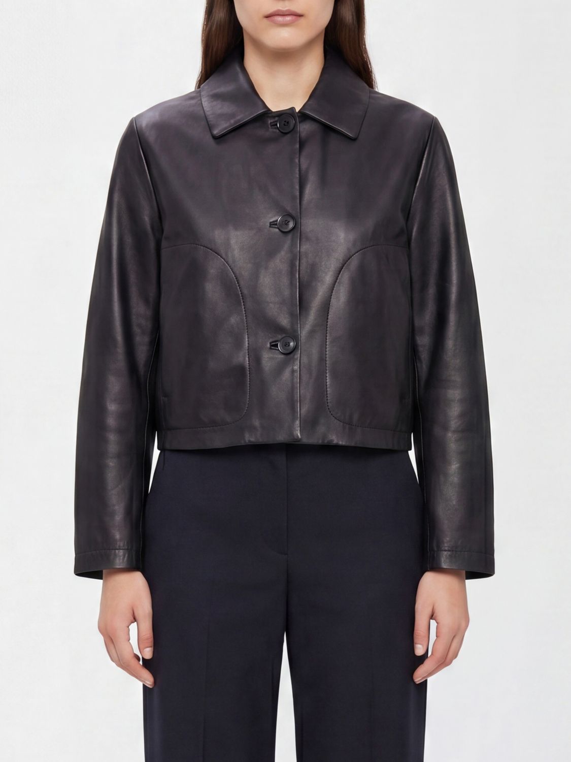 Salvatore Santoro Leather Jacket · 40