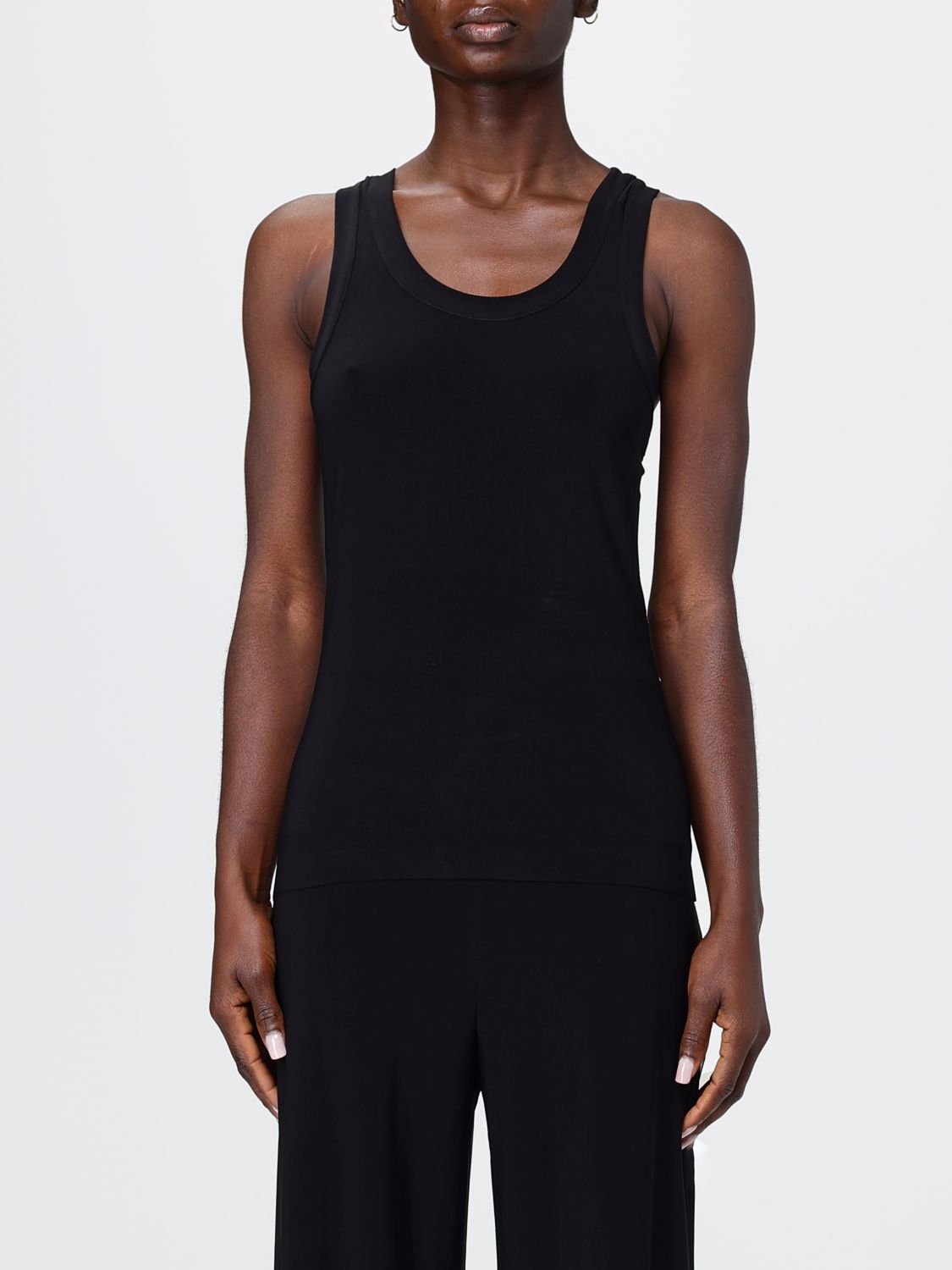 NORMA KAMALI Basic Cotton Tank Top