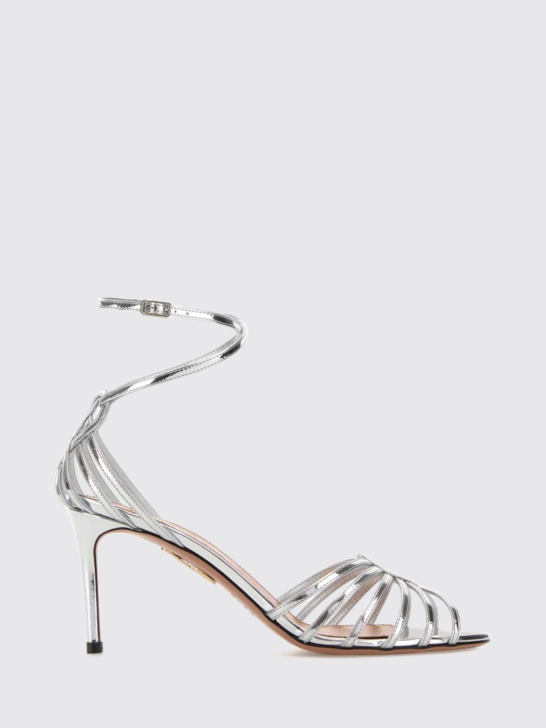 AQUAZZURA Scarpe Con Tacco Donna colore Argento