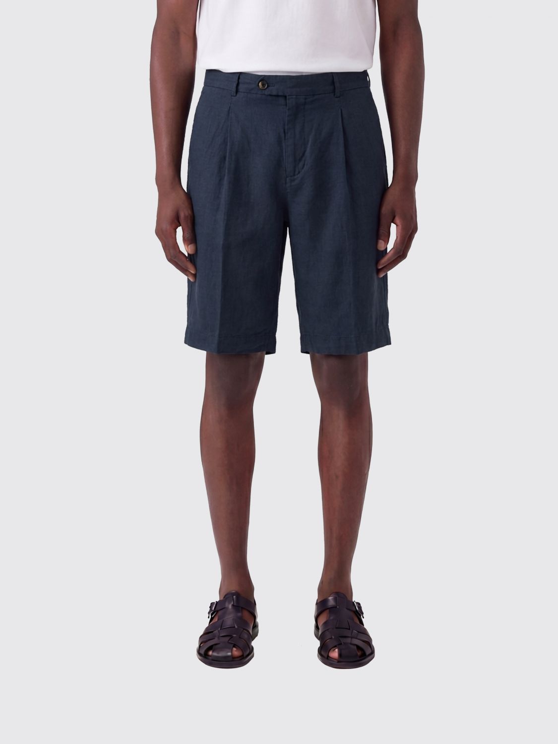 PT TORINO Chino-Shorts aus Leinen-Baumwollmischung