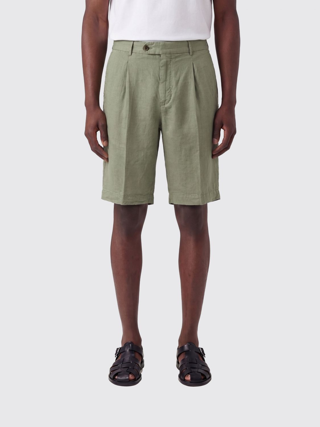 PT TORINO Chino-Shorts aus Leinen-Baumwollmischung