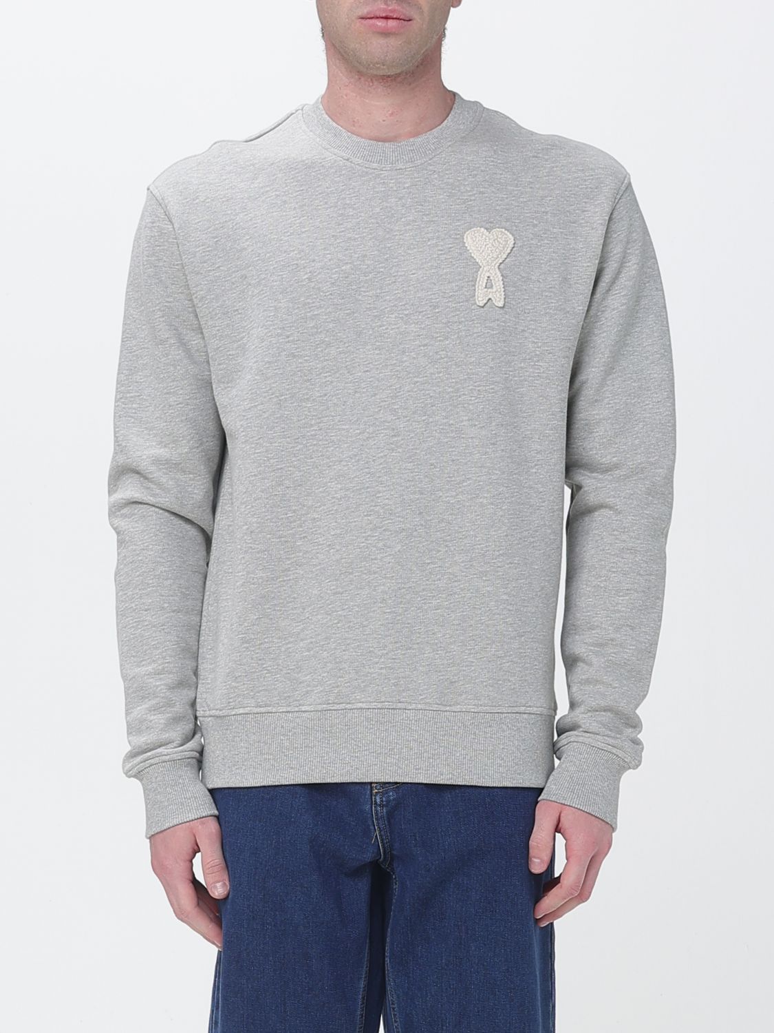 AMI PARIS Cotton Crew-Neck Sweatshirt