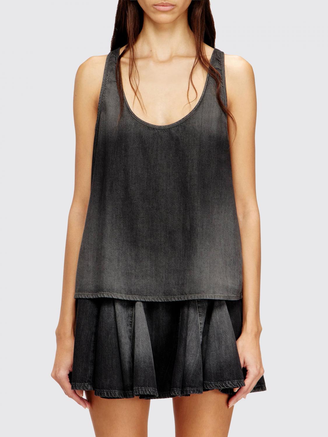 DIESEL De-Misy-S Organic Cotton and TENCEL Lyocell Top　DIESEL De-Misy-S オーガニックコットンとテンセル リヨセル トップス DIESEL