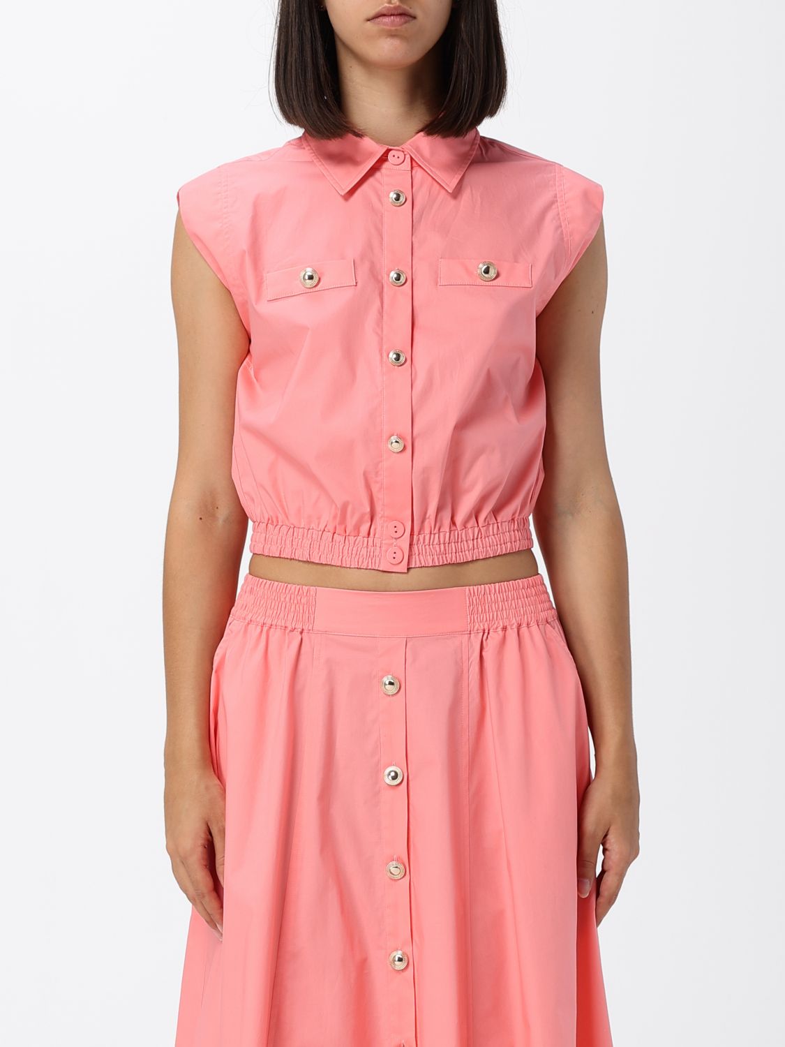 Twinset Camicia smanicata in cotone