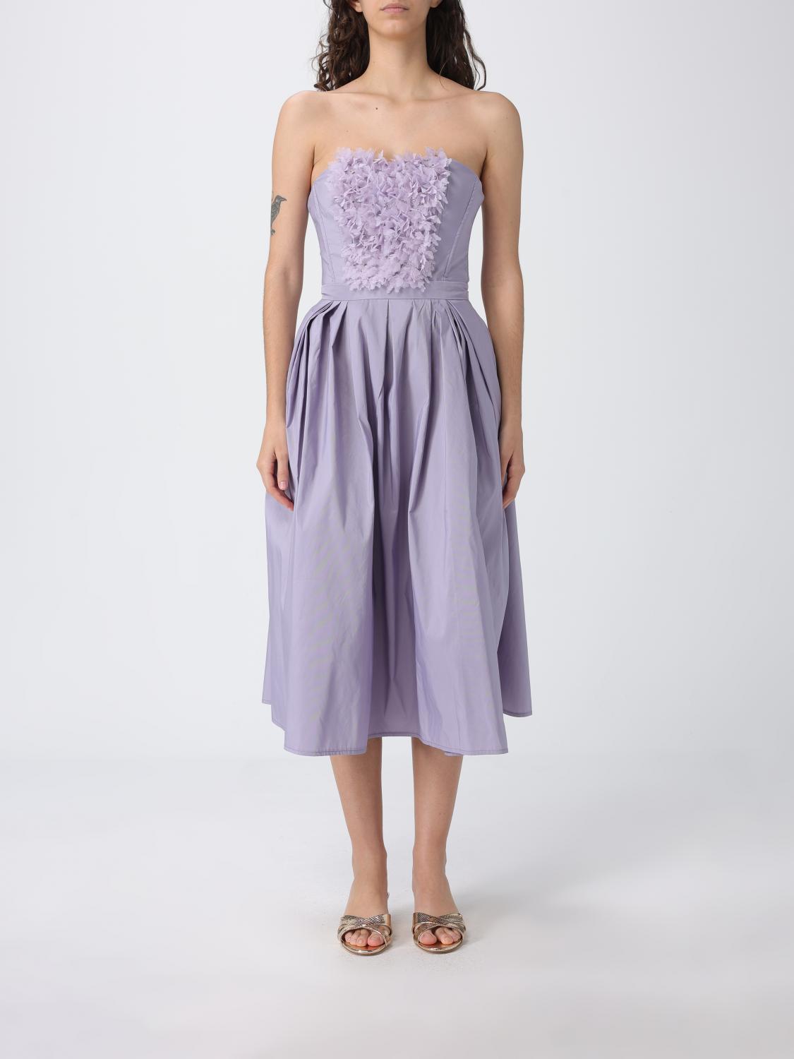 ELISABETTA FRANCHI Midi-Taftkleid
