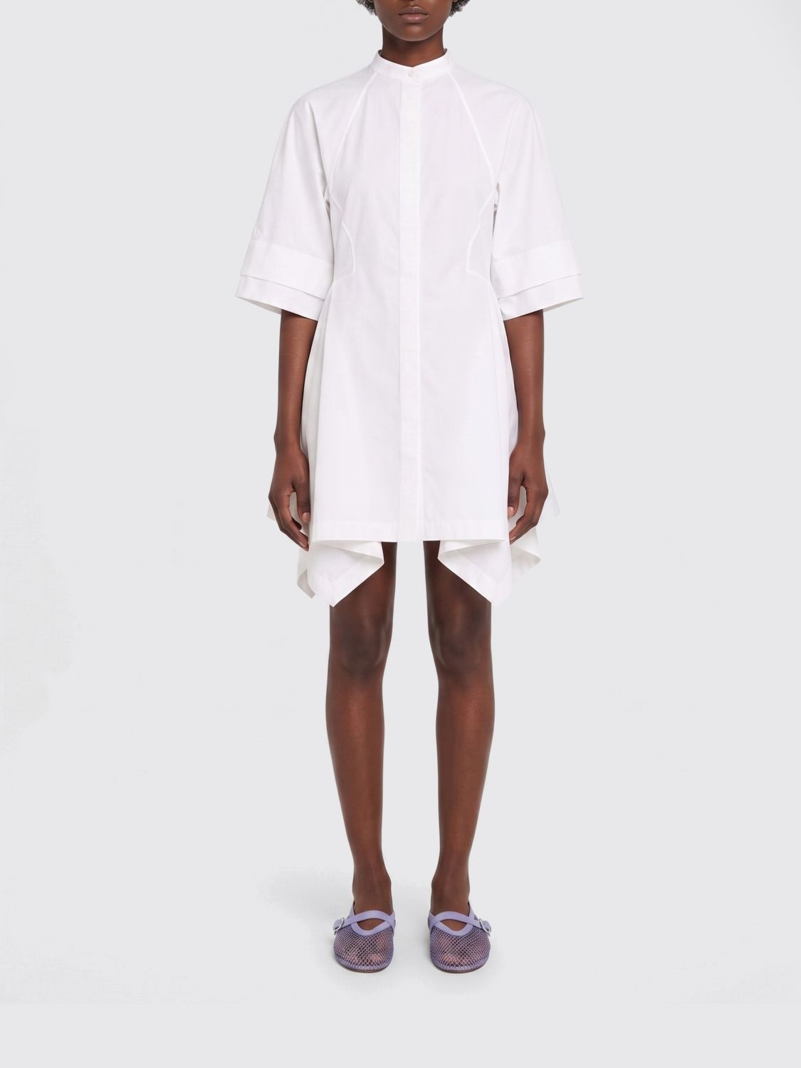 ALAÏA Dress Woman color White