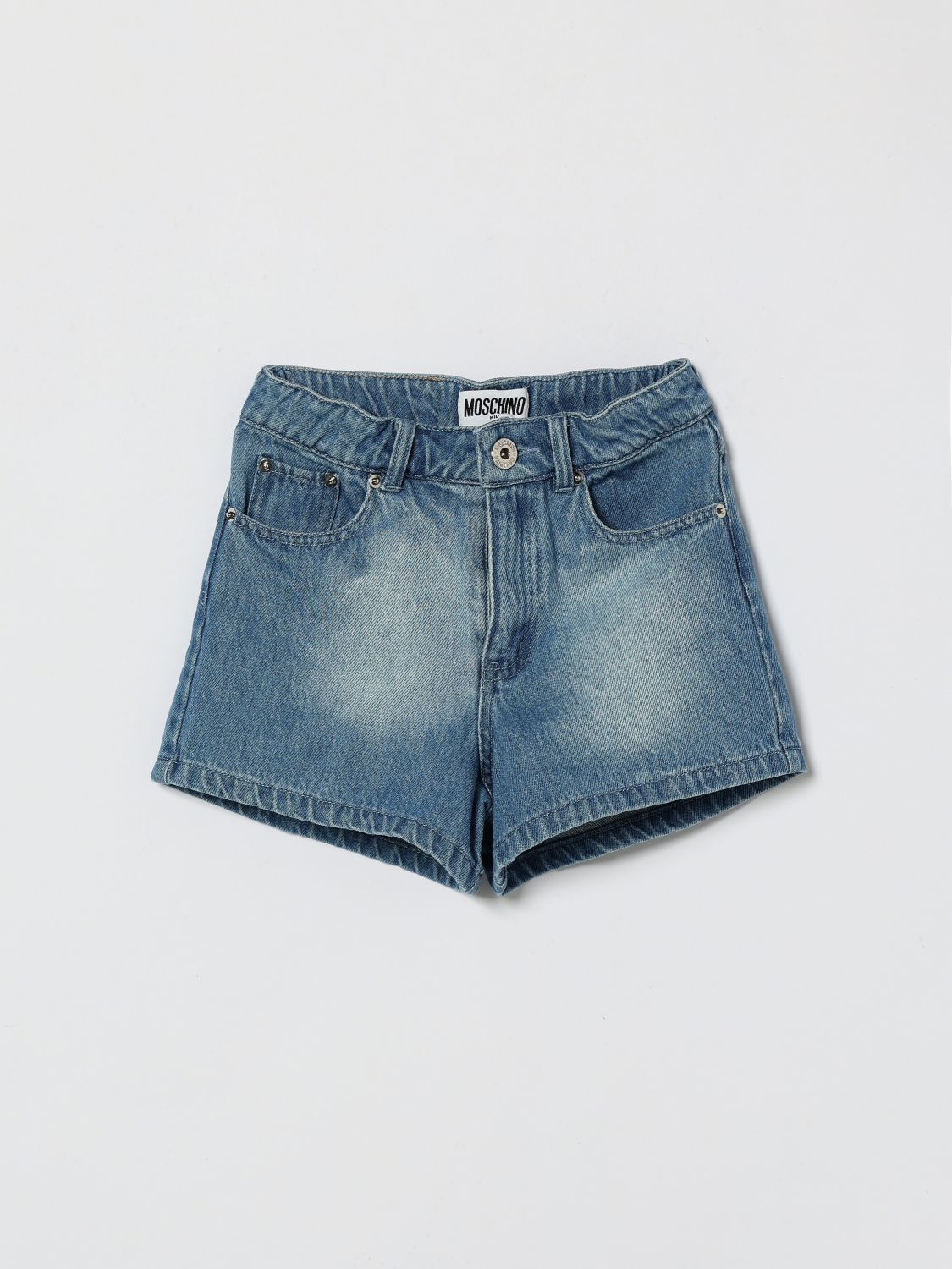 MOSCHINO Jeansshorts mit Herzen