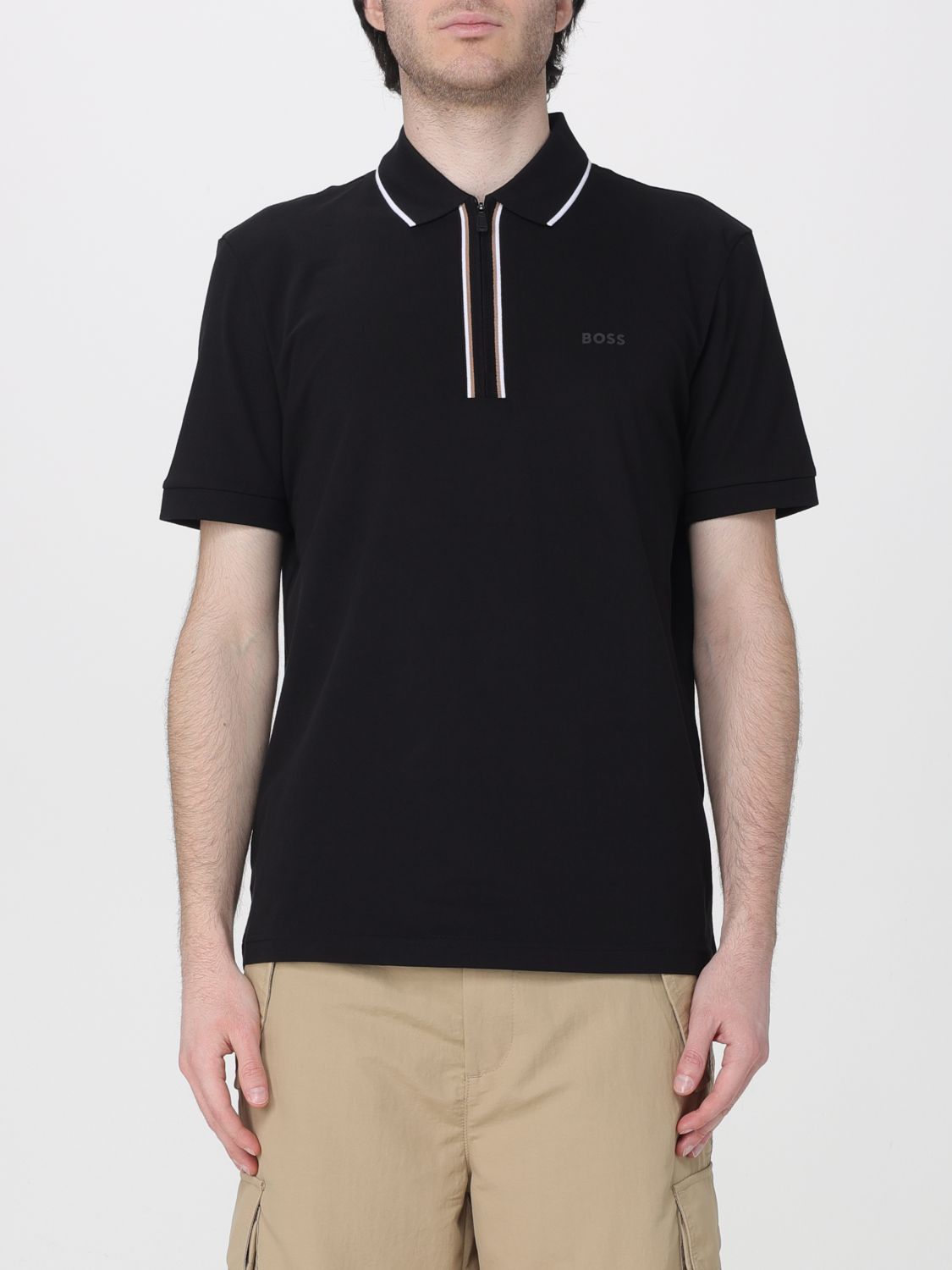 BOSS Baumwoll-Poloshirt mit Logo