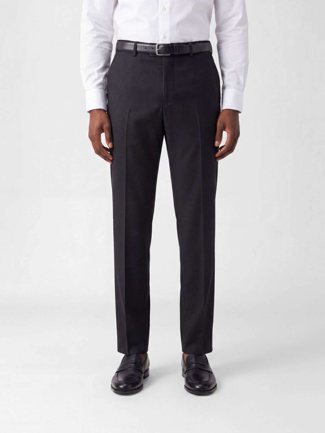 TAGLIATORE Wide Leg Tailored Trousers in Virgin Wool　TAGLIATORE バージンウール ワイドレッグ テーラード パンツ TAGLIATORE