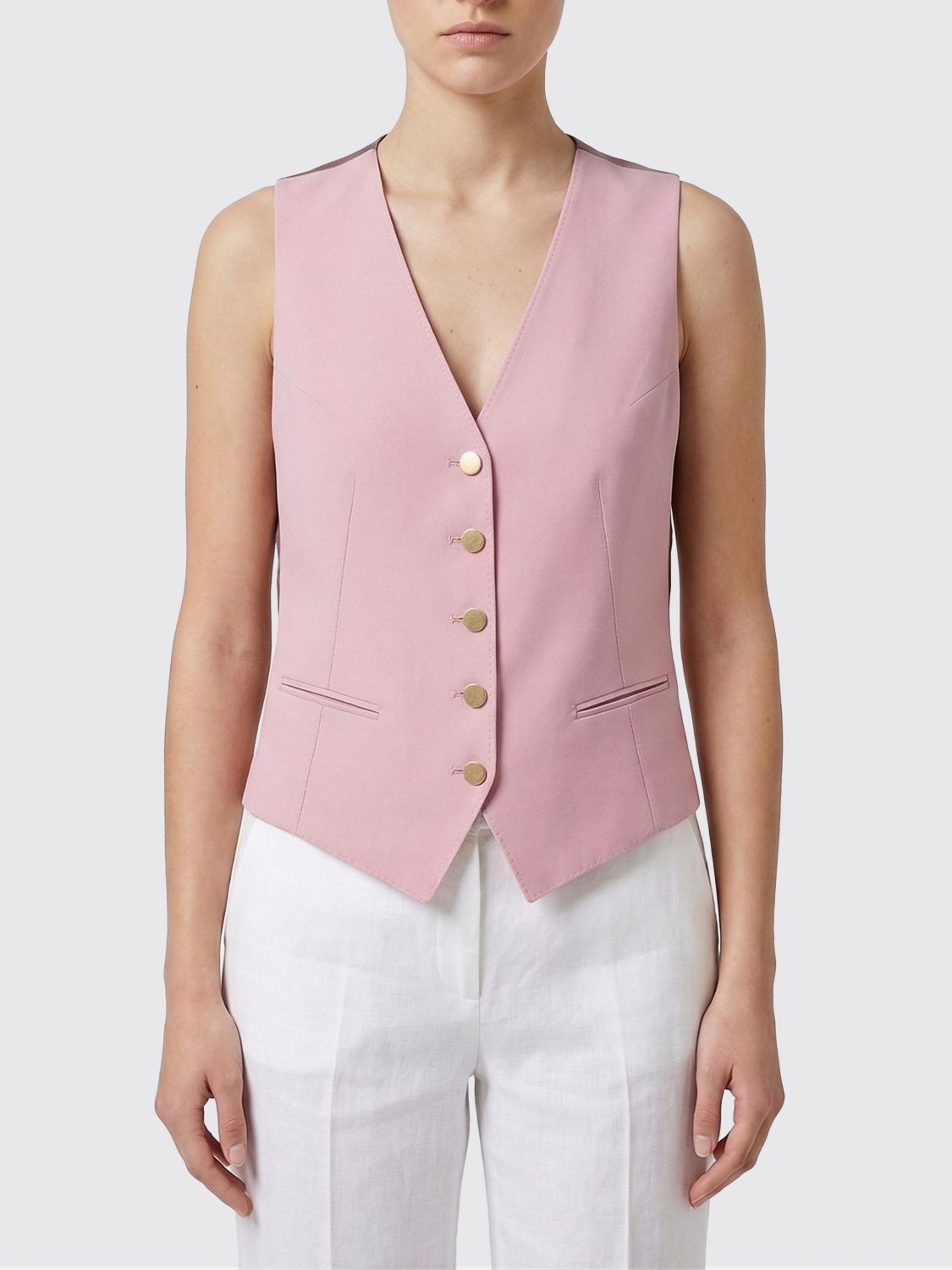 Tagliatore Virgin Wool Blend Waistcoat · 40
