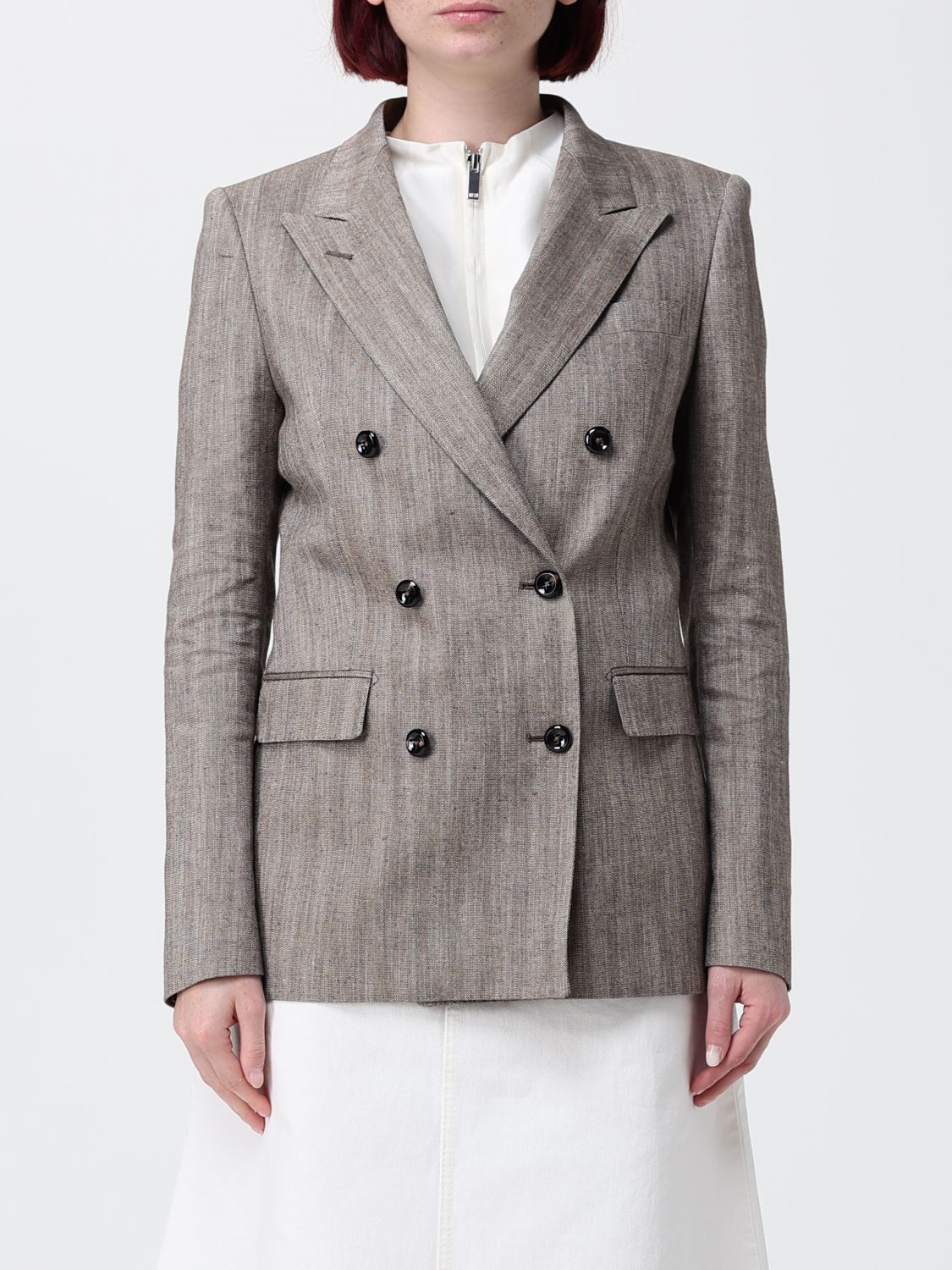 TAGLIATORE Cotton Blend Double-Breasted Blazer