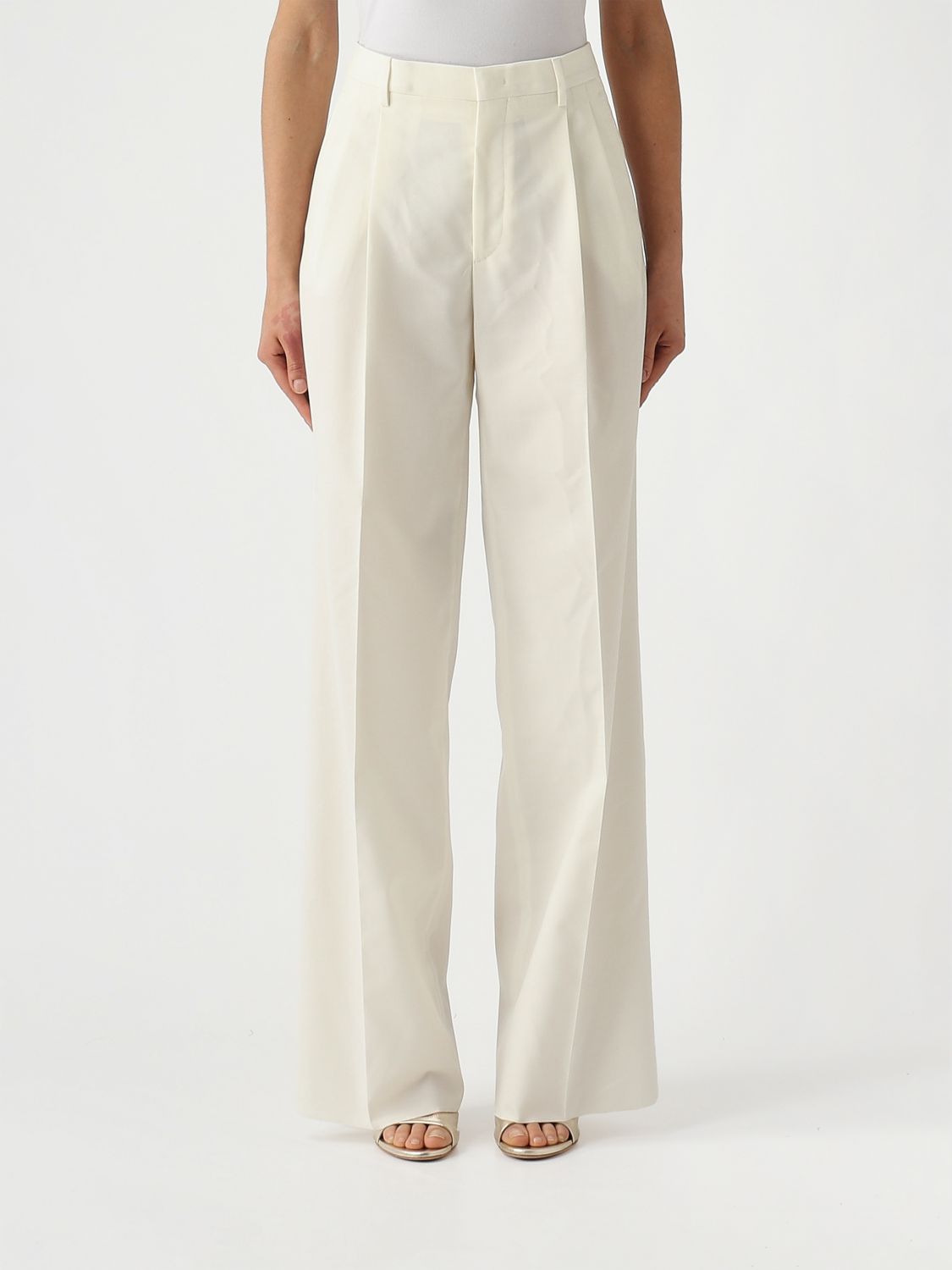 TAGLIATORE Virgin Wool Blend Palazzo Trousers　TAGLIATORE バージン ウール ブレンド パラッツォ パンツ TAGLIATORE