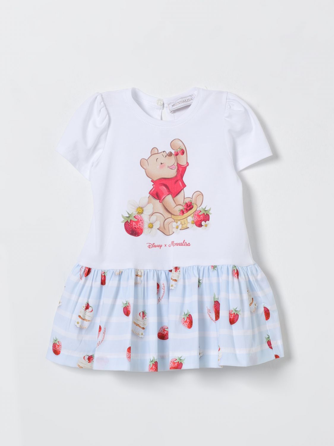 MONNALISA Bedrucktes Stretch-Baumwoll-Minikleid