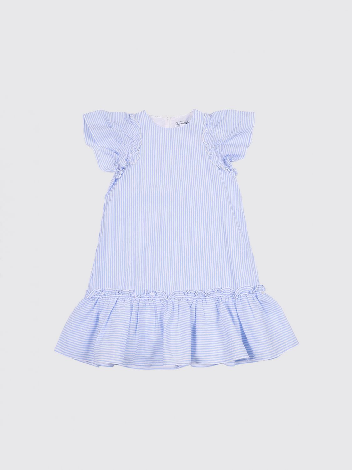 TARTINE ET CHOCOLAT Gestreiftes Mini-Kleid aus Baumwollmischung