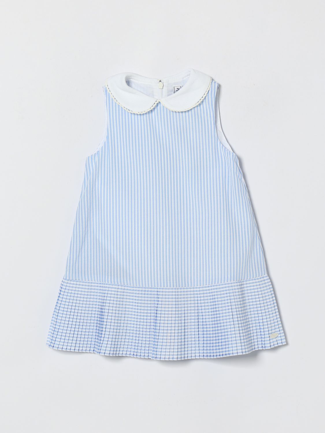 TARTINE ET CHOCOLAT Gestreiftes Baumwollmischkleid