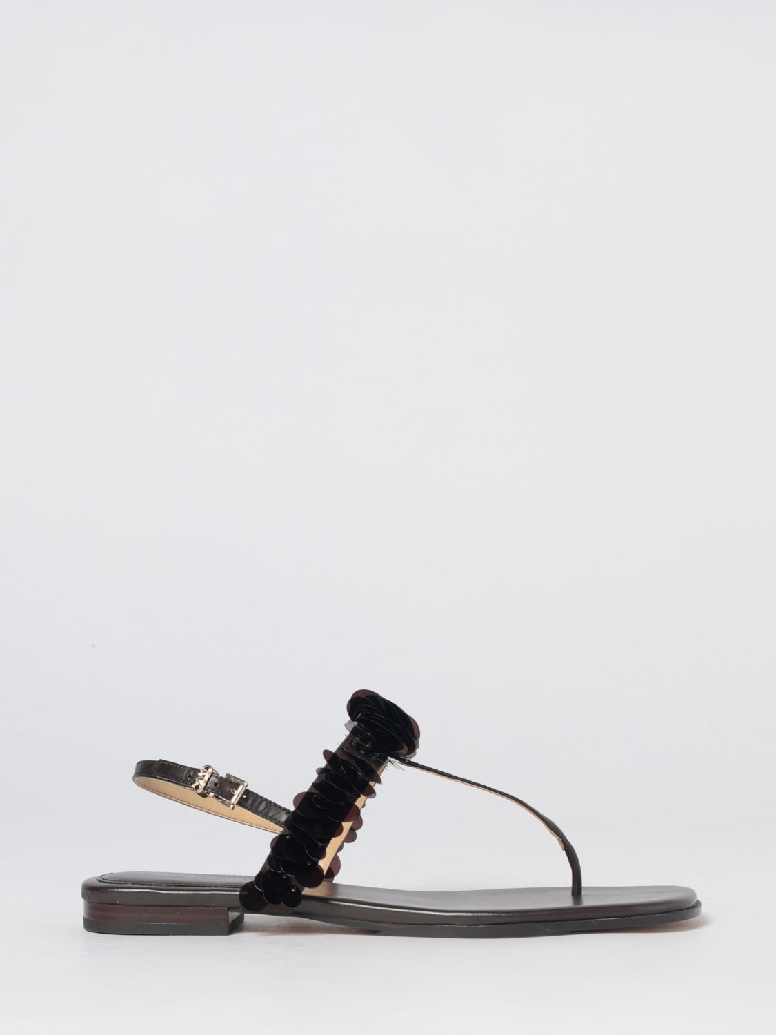 Michael Kors Sandalo ad infradito Loretta in pet e pelle sintetica con paillettes