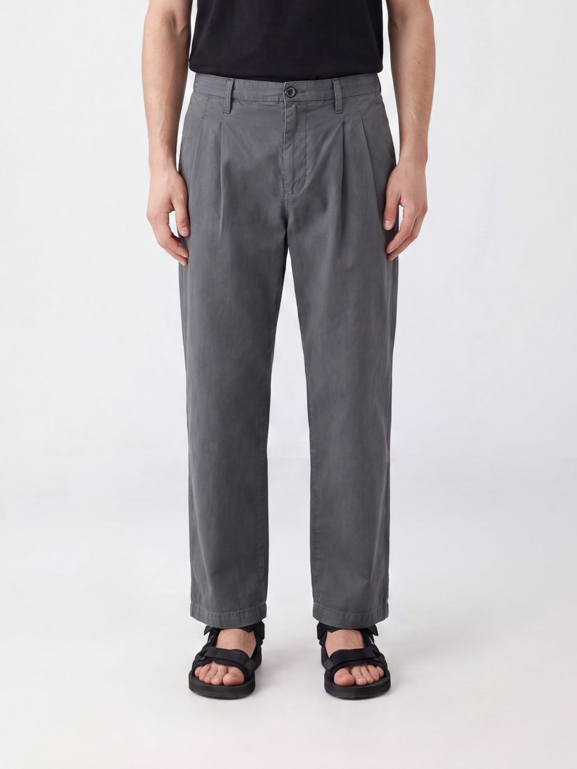 C. P. COMPANY Pantaloni a gamba larga in misto cotone