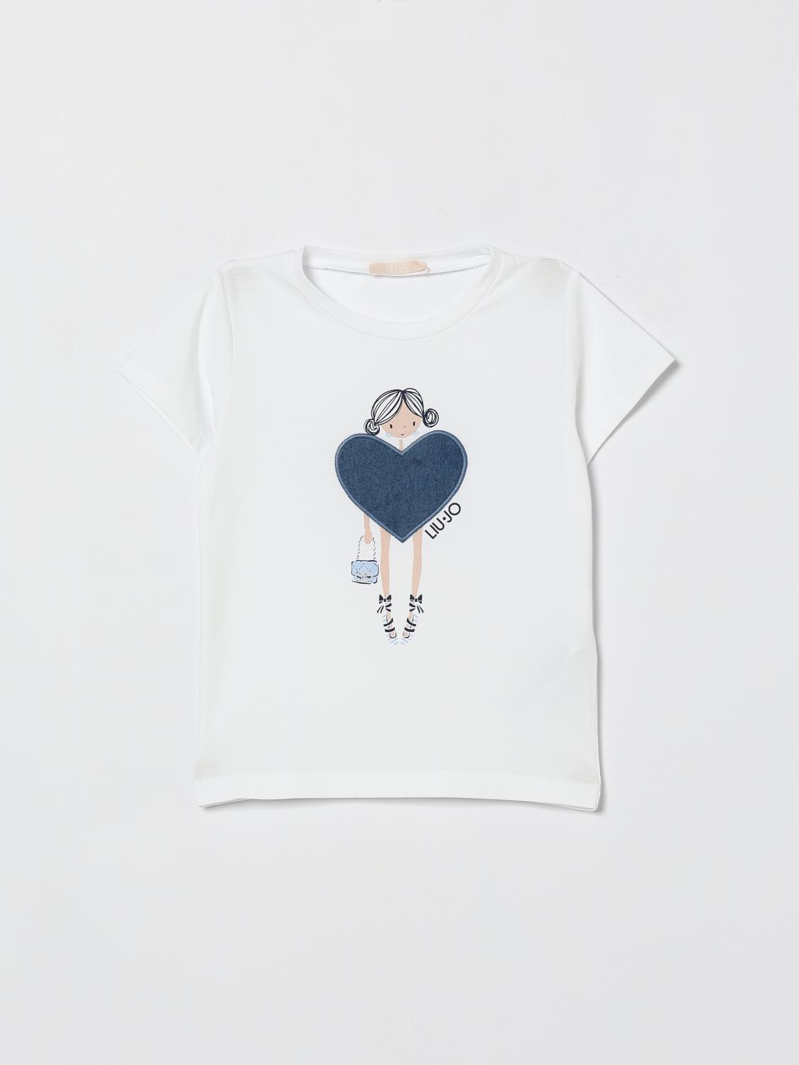LIU JO Baumwoll-T-Shirt mit Puppen- und Herz-Print