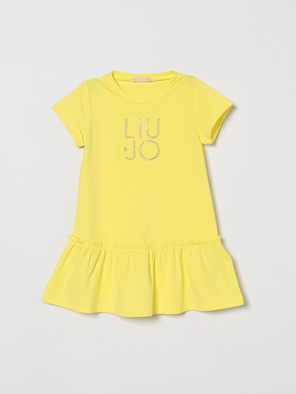 LIU JO Baumwollkleid mit Strass-Logo