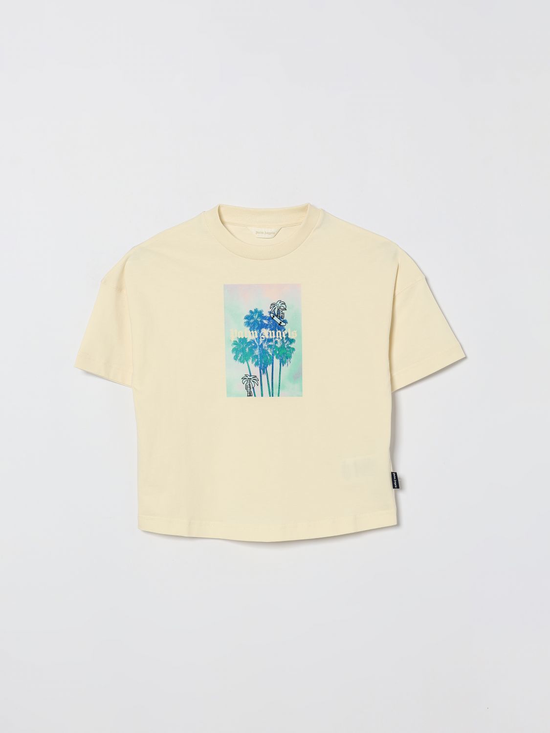 PALM ANGELS Printed Cotton T-Shirt　PALM ANGELS プリント コットン T シャツ PALM