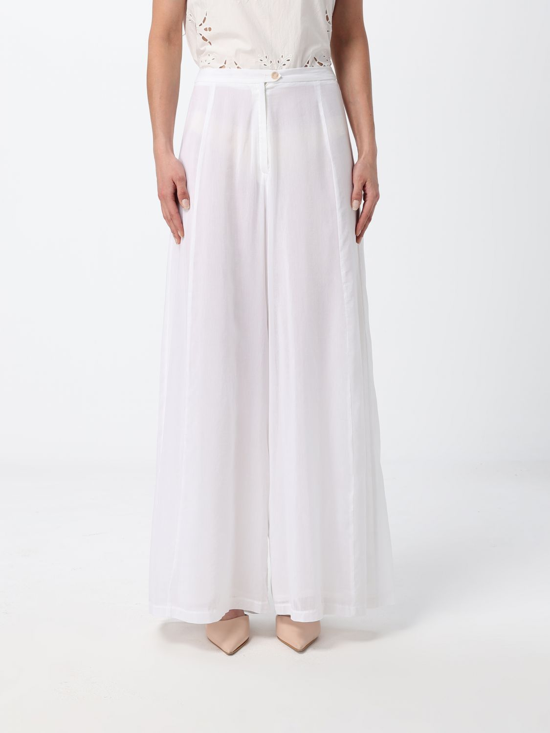FORTE FORTE Pantaloni wide-leg in lino