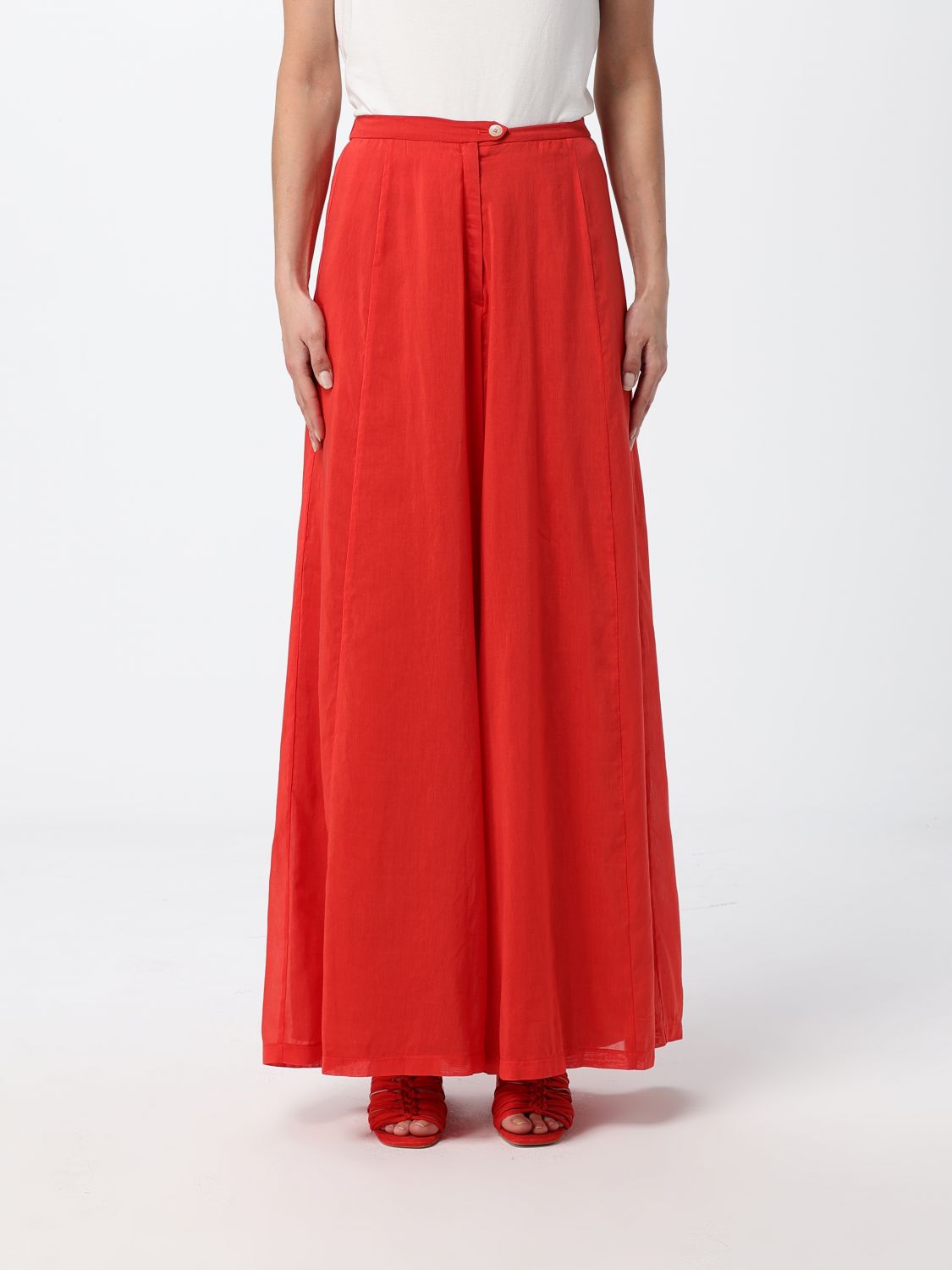 FORTE FORTE Pantaloni wide-leg in lino
