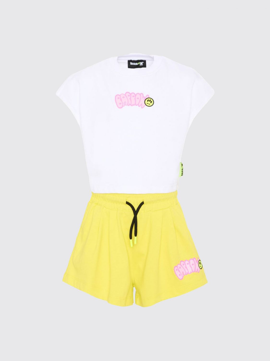 BARROW KIDS Coordinato in cotone con logo