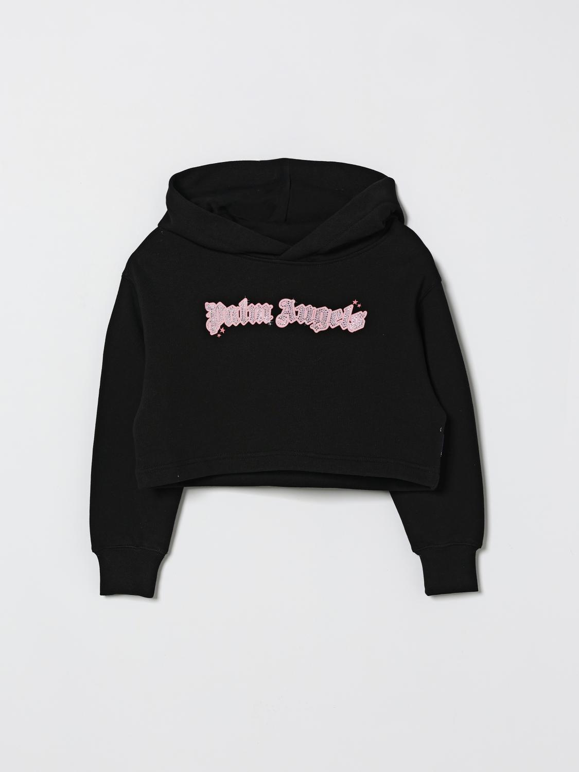 PALM ANGELS Cotton Hoodie with Logo　PALM ANGELS ロゴ入りコットンパーカー PALM