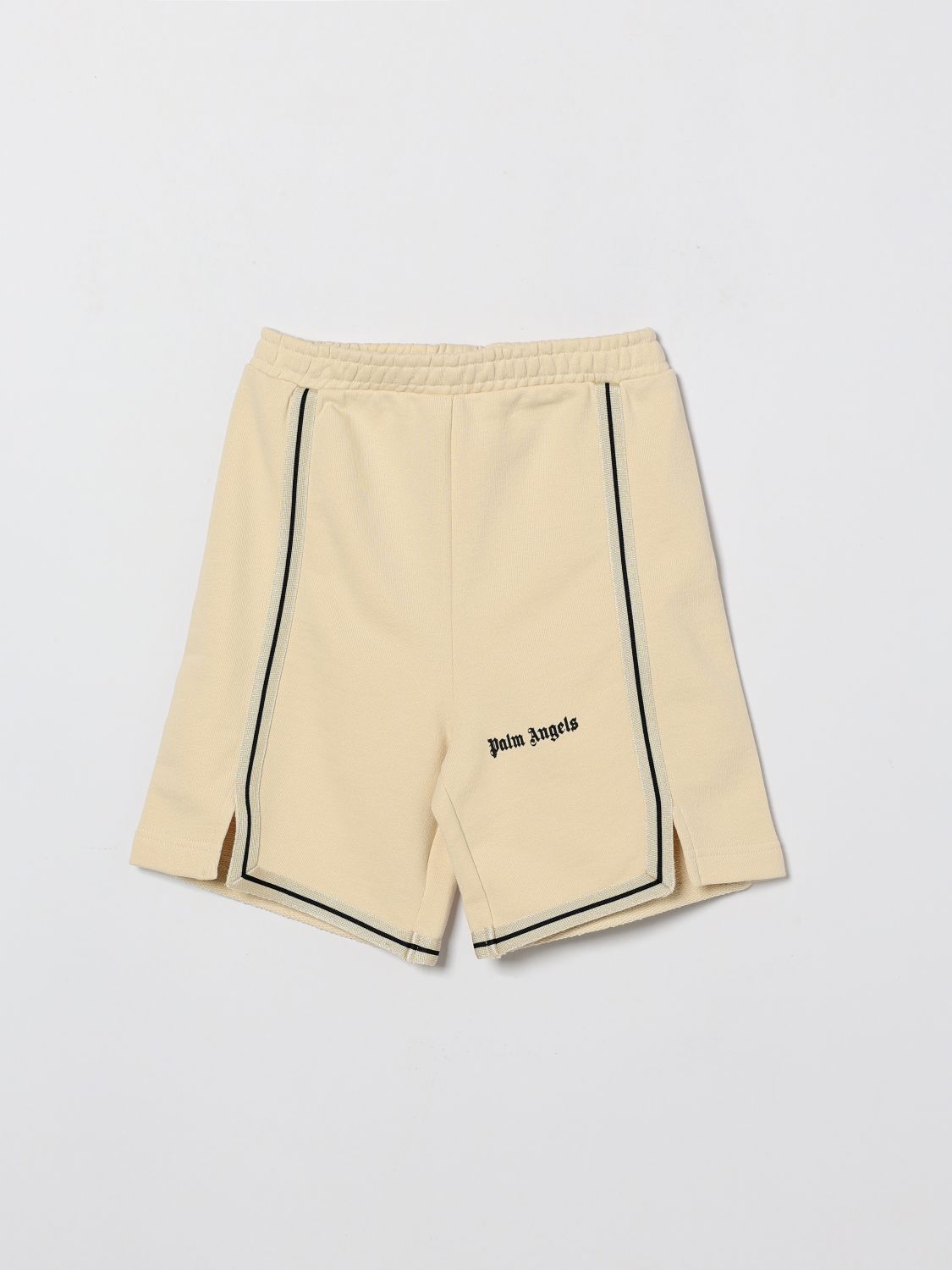 PALM ANGELS Cotton Shorts with Logo　PALM ANGELS ロゴ入りコットンショーツ PALM
