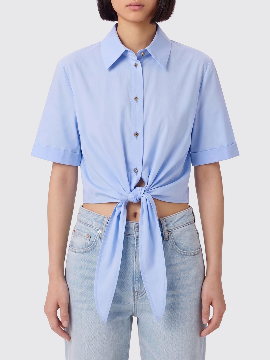 LIU JO Cropped-Hemd aus Baumwolle