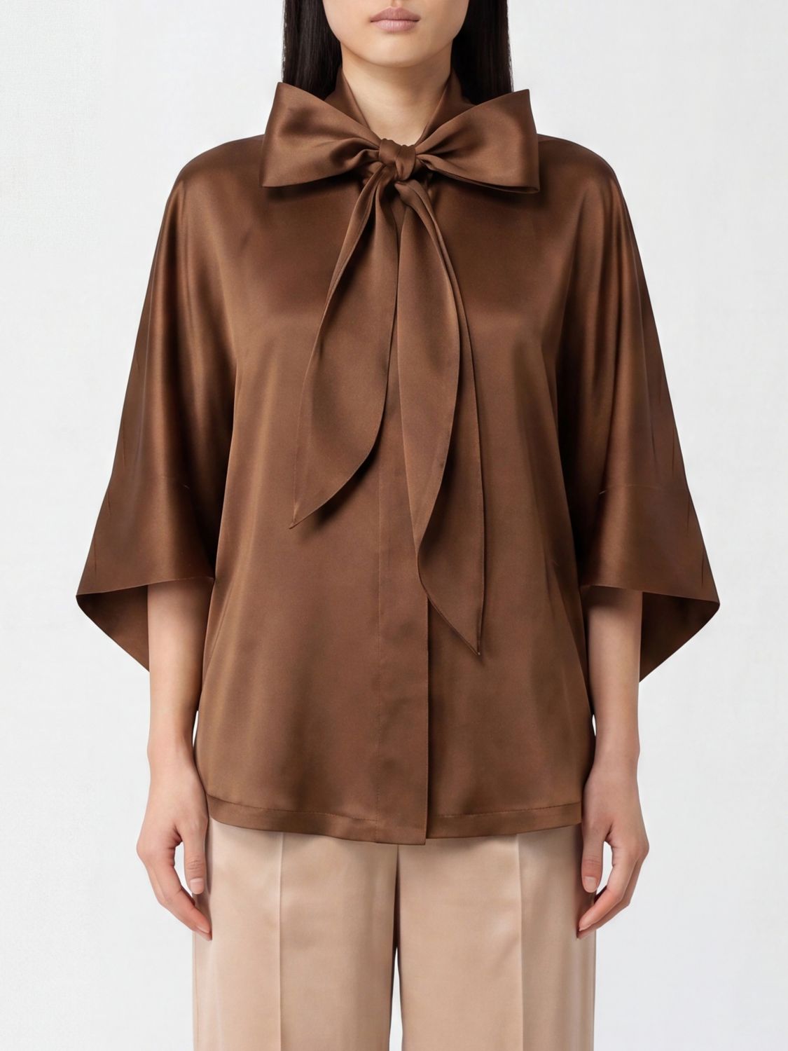 ALBERTA FERRETTI Shirt Woman color Brown