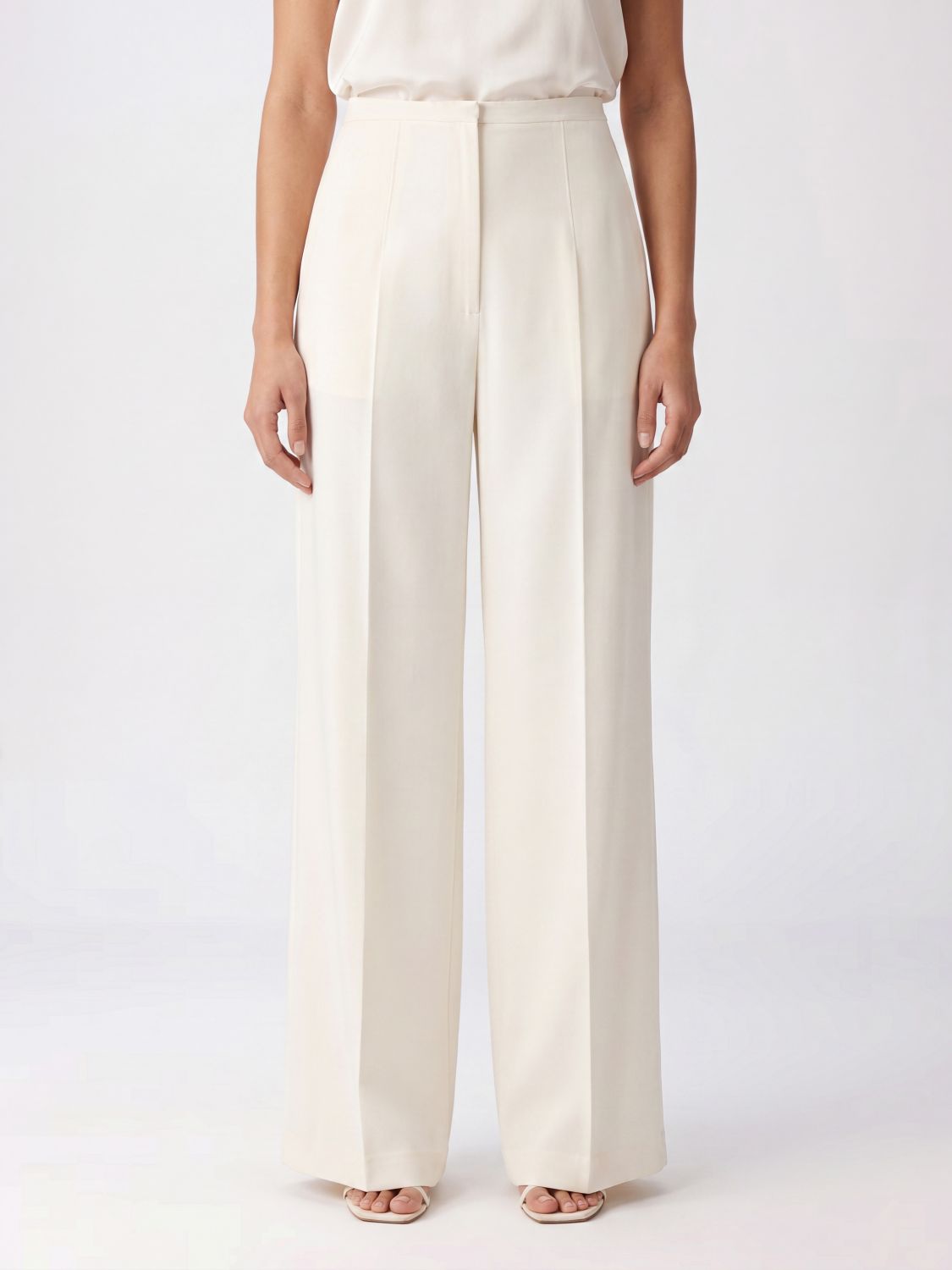 ALBERTA FERRETTI Pantaloni sartoriali in crêpe