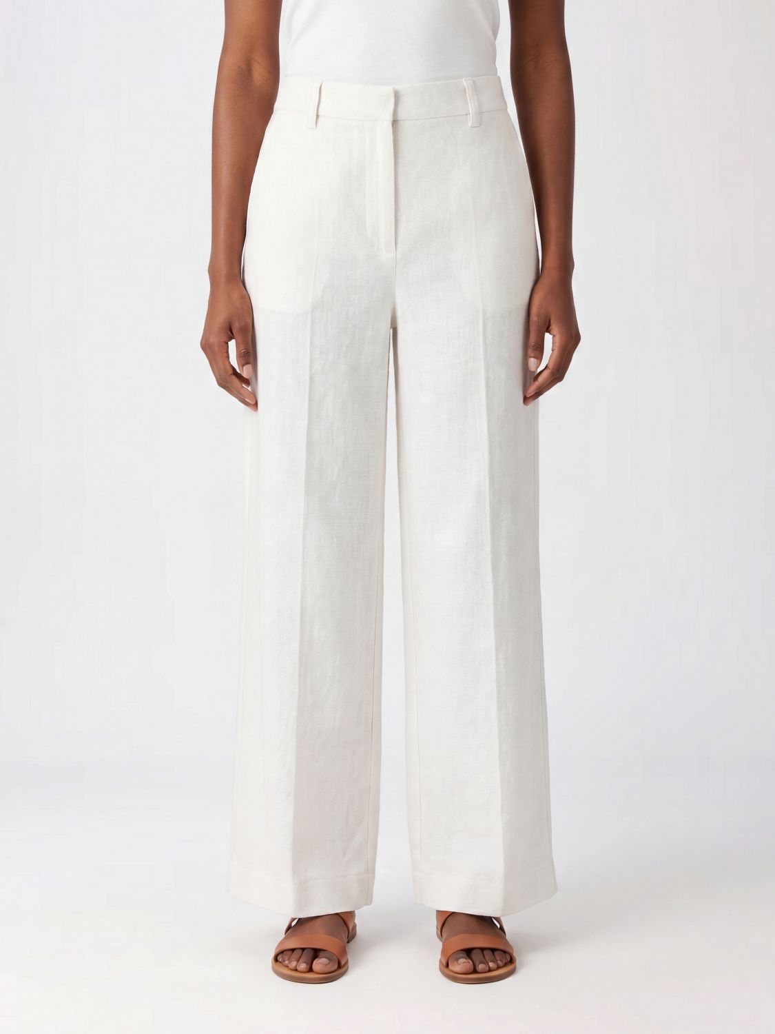 'S MAX MARA Pants Woman color White