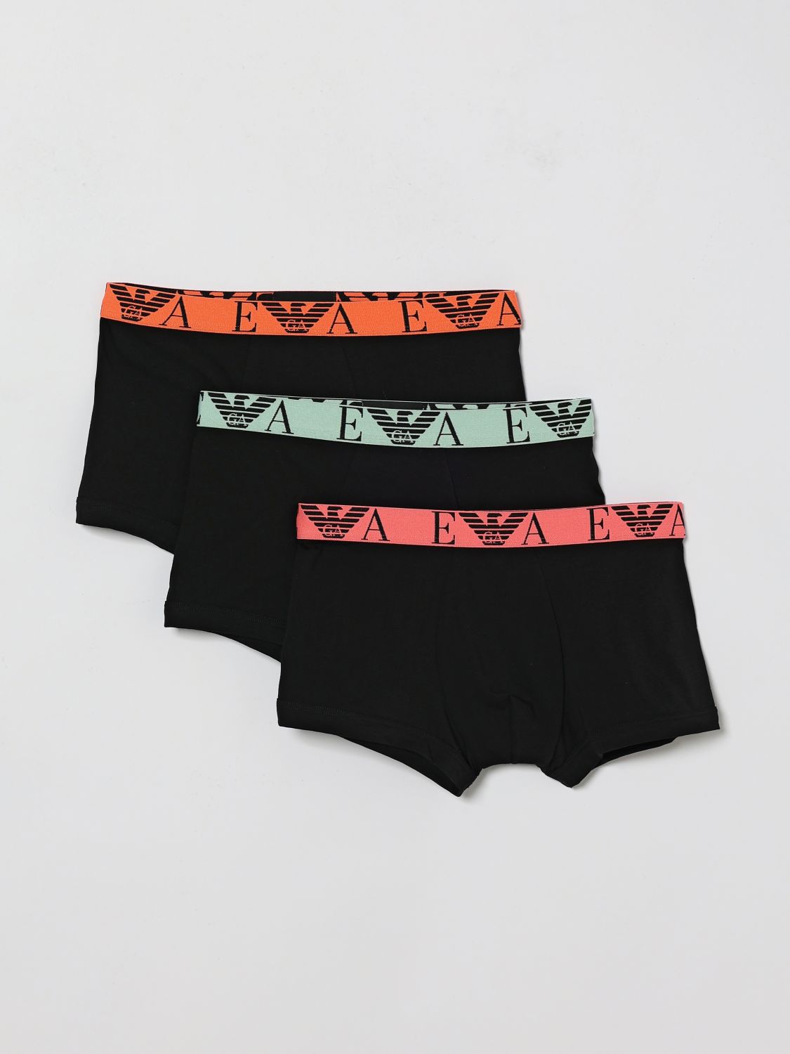EMPORIO ARMANI 3er-Set Boxer-Slips aus Stretch-Baumwolle mit Jacquard-Logo