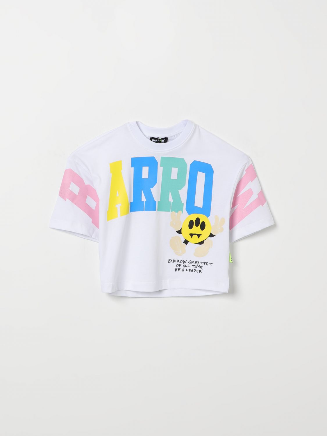BARROW KIDS Bedrucktes Baumwoll-Crop-T-Shirt