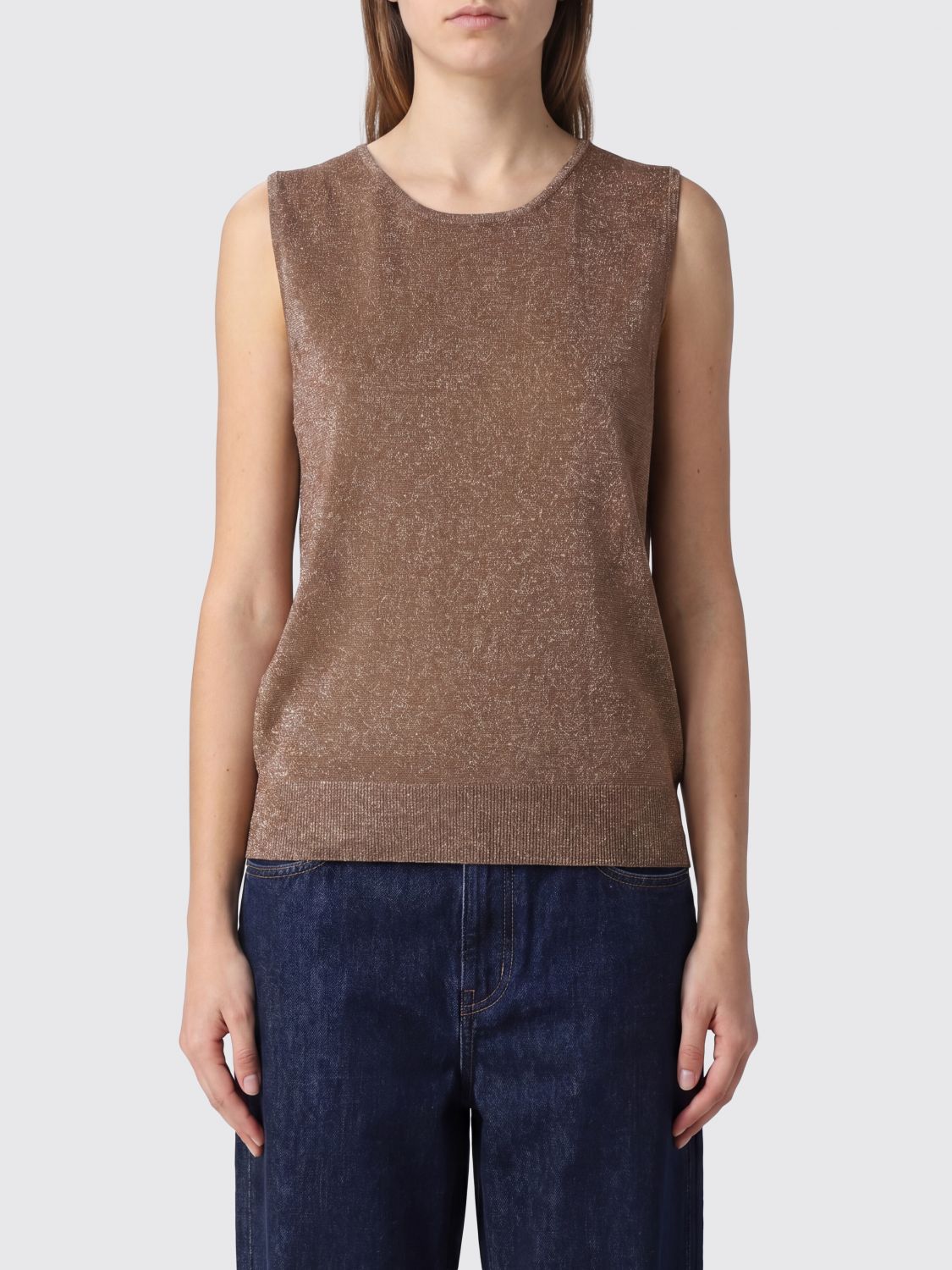 ROBERTO COLLINA Top basic in lurex