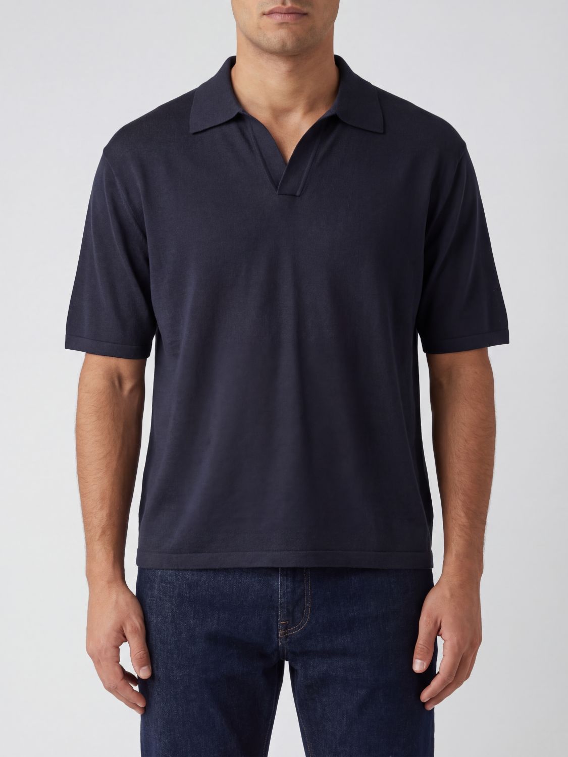 ROBERTO COLLINA Baumwoll-Poloshirt