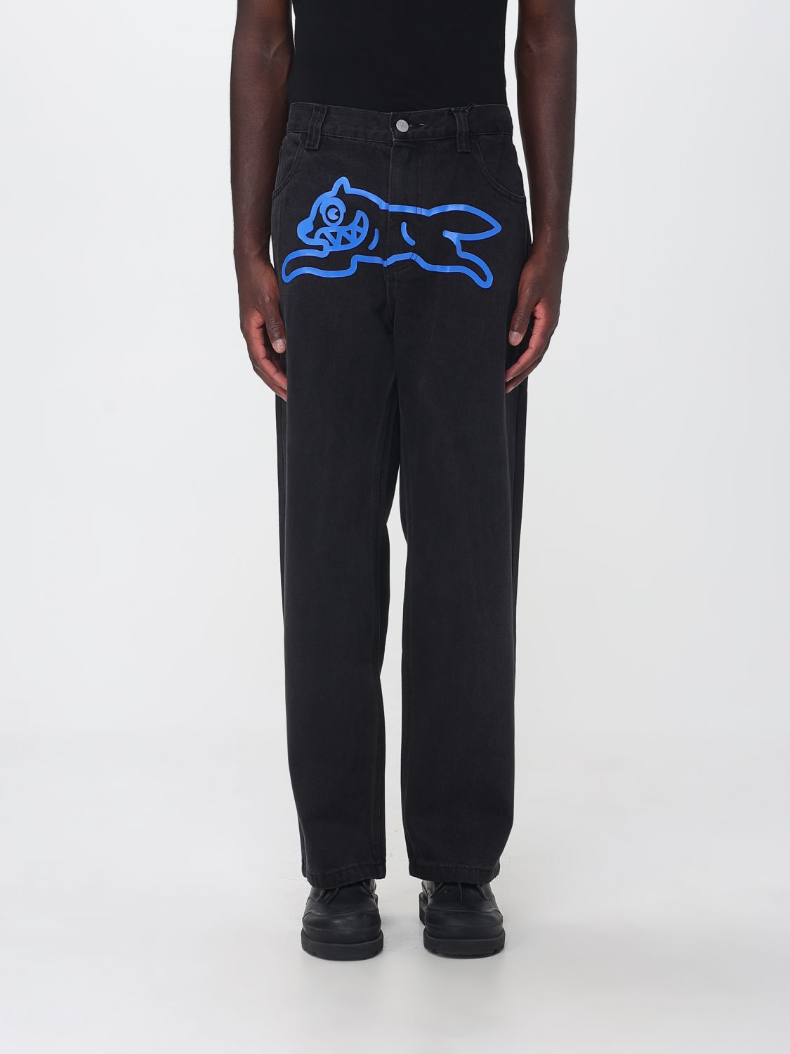 ICECREAM Jeans Running Dog Double Scoop in denim con logo