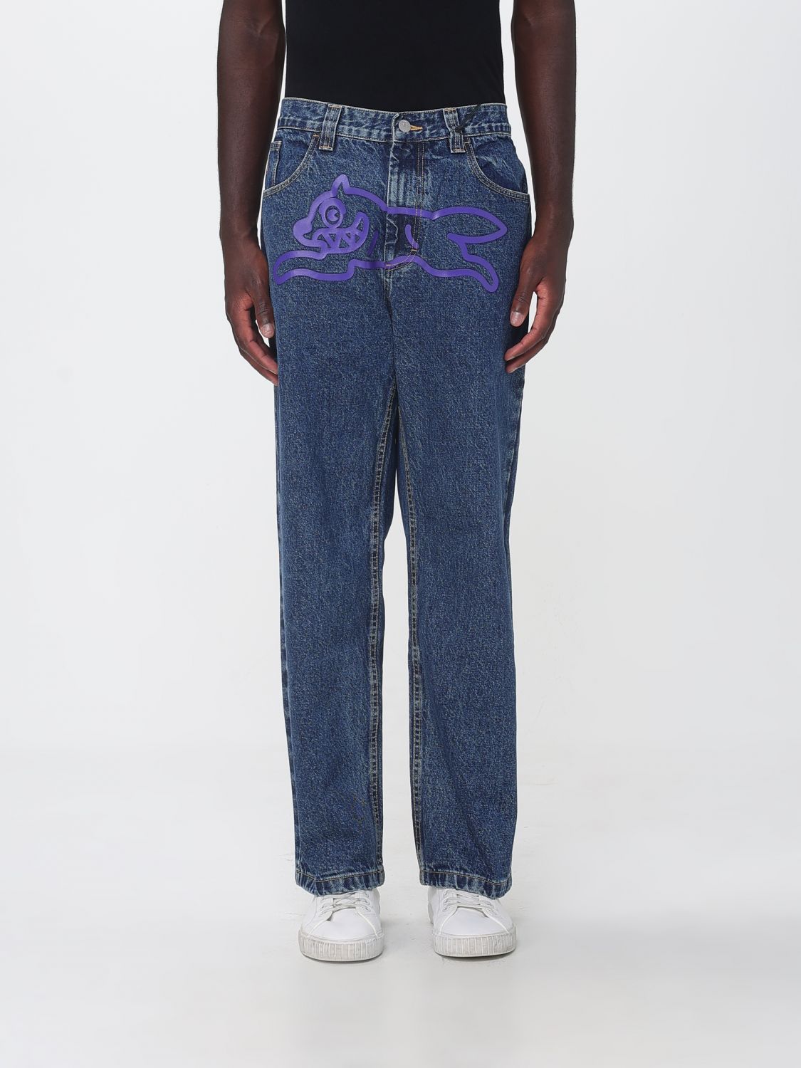 Icecream Belt Loop Jeans In Blue